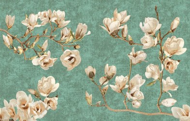 MAGNOLIA | Carta da parati con grandi fiori - Colore 111